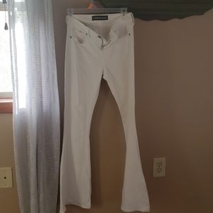 Bell flare mid rise jeans